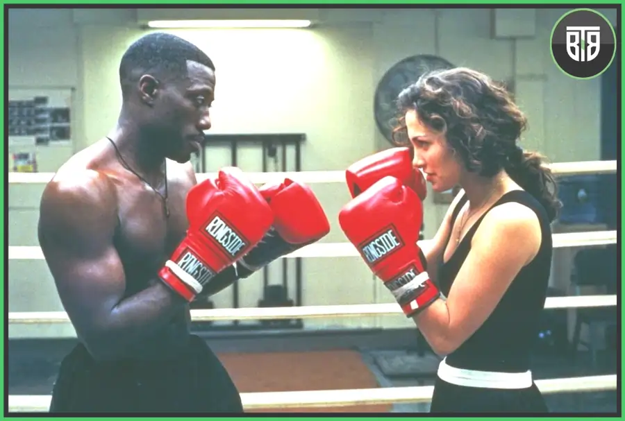 two fighters are doing boxing in a ring in Money Train (1995), hulu movies to watch