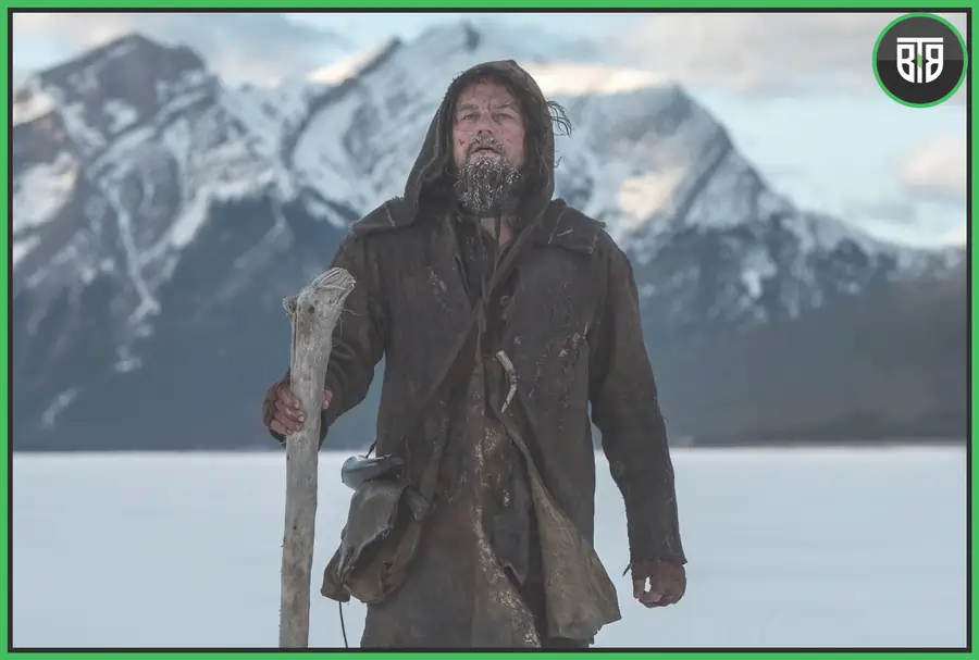 a man is standing in snow in The Revenant (2015 film) movies that will change your life on netflix